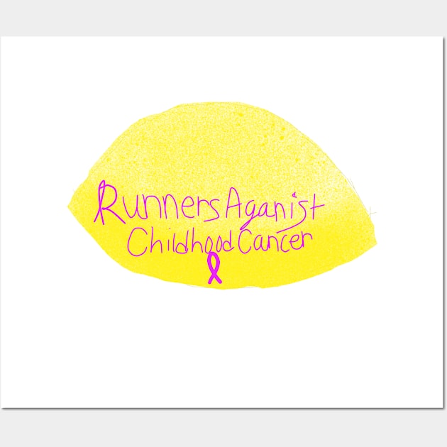 Runners against Childhood Cancer Wall Art by Diysbymegan